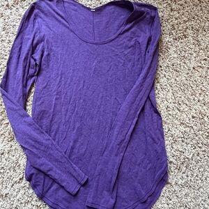 Lululemon Purple Long Sleeve Top